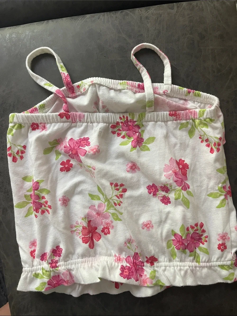 The Children's Place White Tank & Skort Set with Pink Floral Print